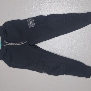 Public Record Boys Fleece Lined Cargo Jogger Sweatpants Pockets Gray Charcoal 4